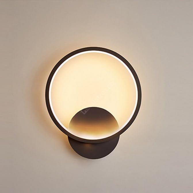 Aplica LED ROUND Black Slim 3 Functii