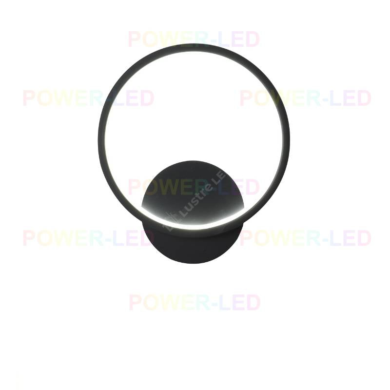 Aplica Led 28W Round Negru Slim 3 Functii Wall Light Fixtures