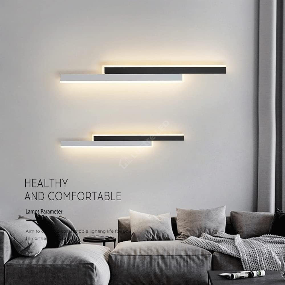 Aplica Led Scarlet 16W 60Cm Negru + Alb Wall Light Fixtures