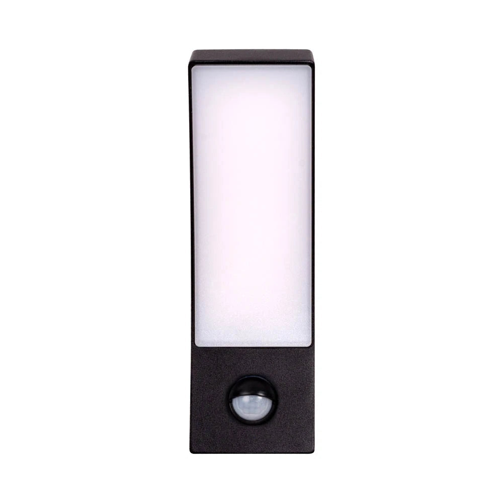 Aplica LED Senzor WALD Black 15W 4000K IP54 Echivalent 75W