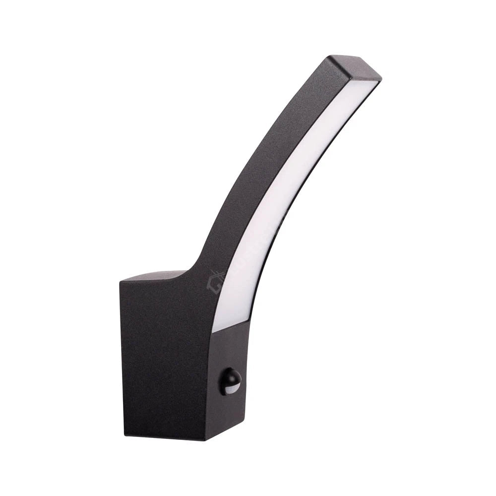 Aplica LED Senzor WALD Black 15W 4000K IP54 Echivalent 75W