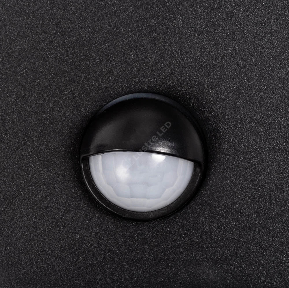 Aplica LED Senzor WALD Black 15W 4000K IP54 Echivalent 75W