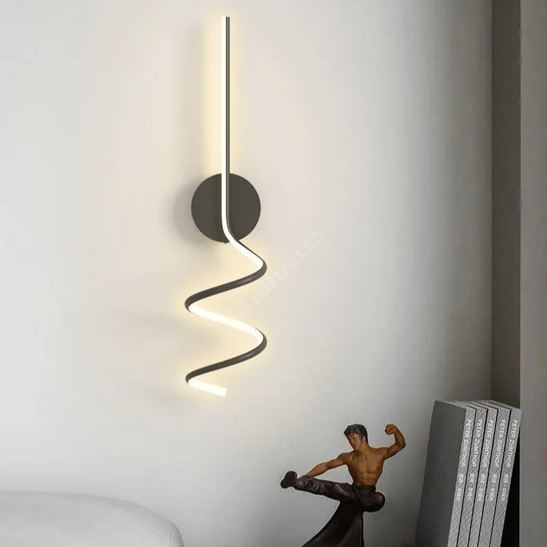 Aplica Led Serpent Black 44W Wall Light Fixtures