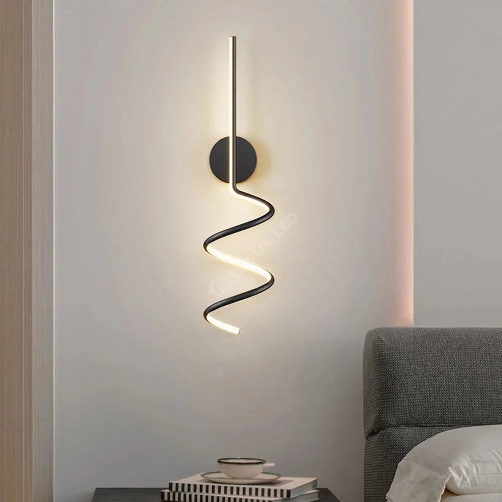 Aplica Led Serpent Black 44W Wall Light Fixtures