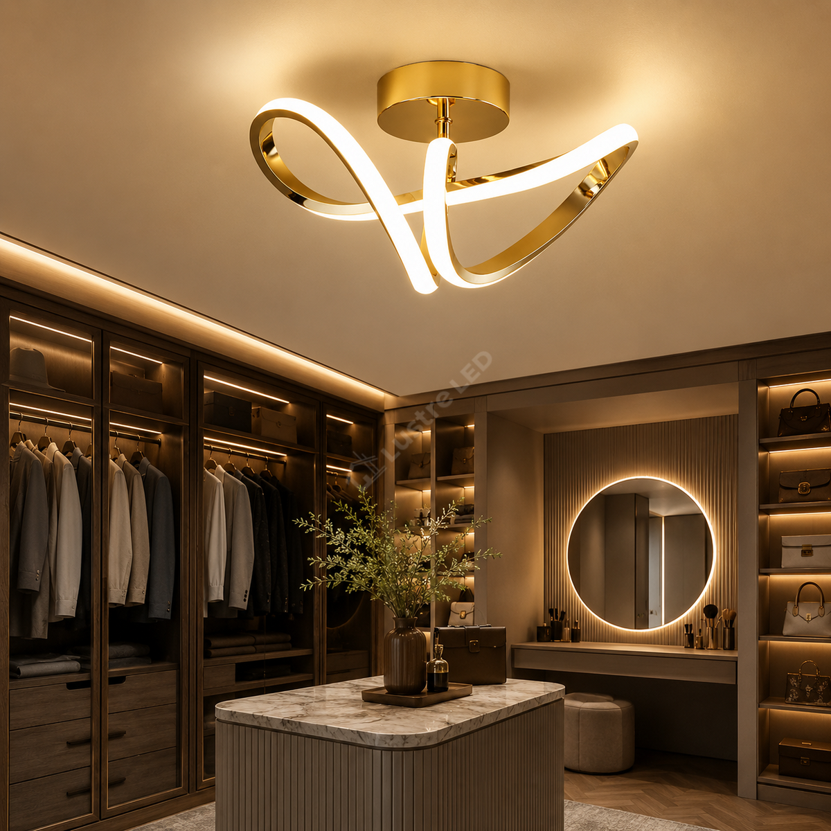 Aplica LED Serpent Gold Echivalent 200W