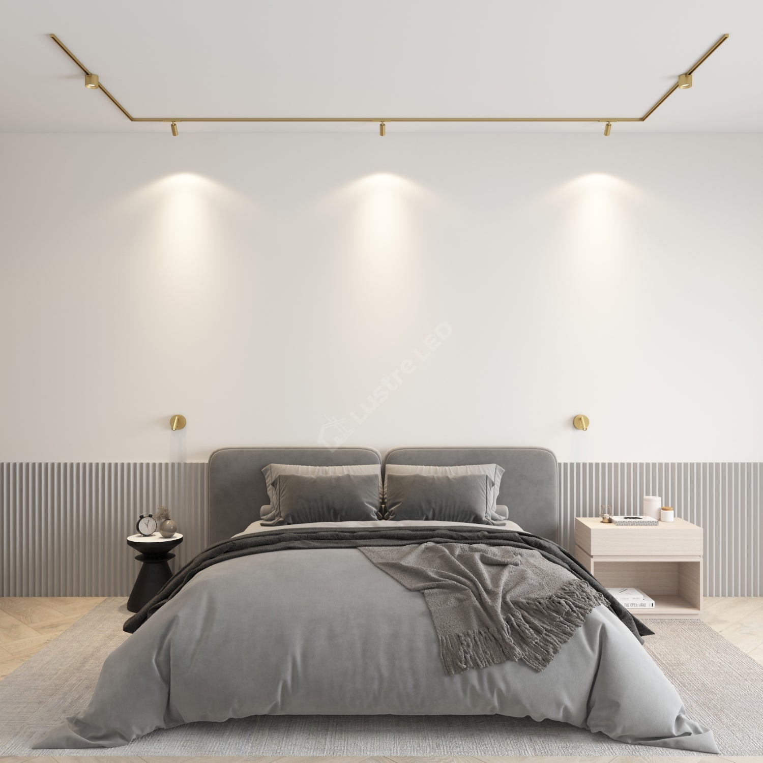 Aplica LED SHINE WALL Gold 3W Premium cu Spot Reglabil | CRI≥90 | 3000K