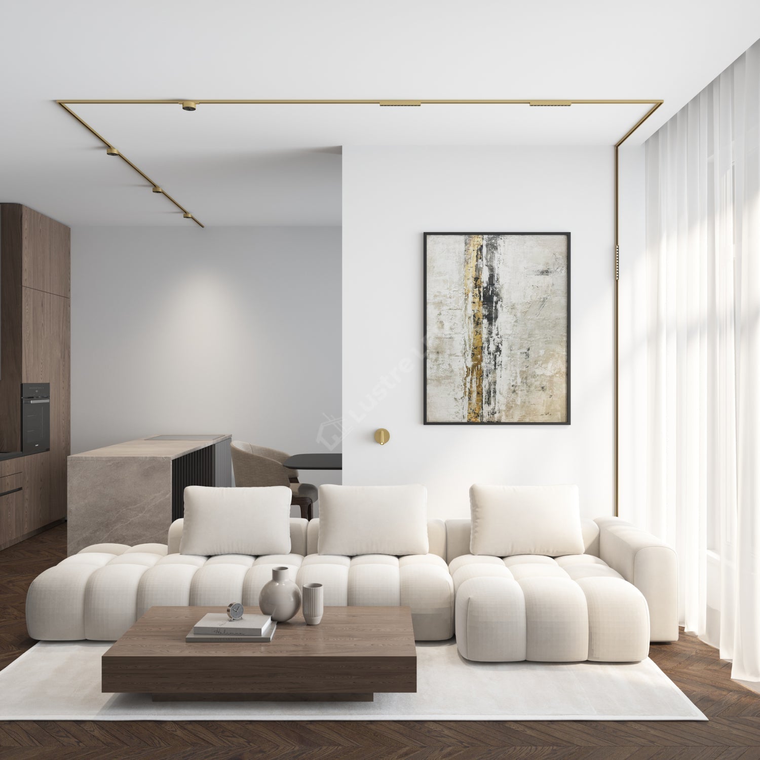 Aplica LED SHINE WALL Gold 3W Premium cu Spot Reglabil | CRI≥90 | 3000K