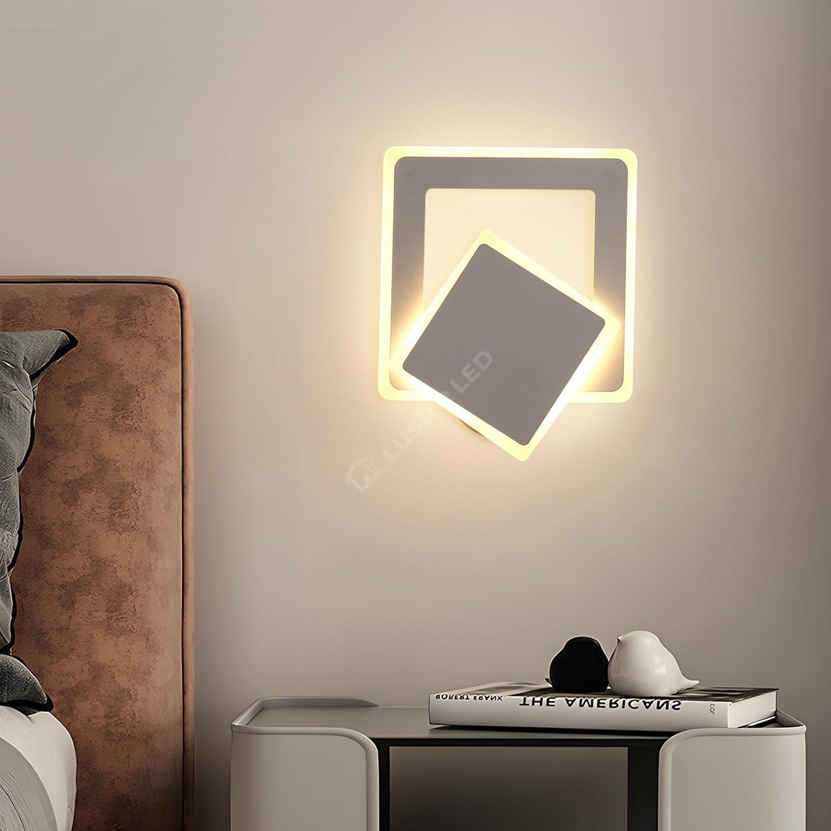 Aplica LED Square Reglabila Alba Echivalent 150W ALBA / SQUARE DESIGN / APLICA PERETE Wall Light Fixtures