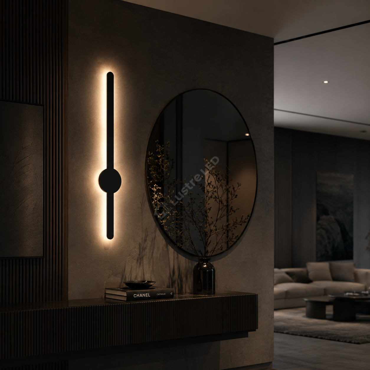 Aplica LED SVEN 3 Functii 60CM 13.5W Black Echivalent 68W