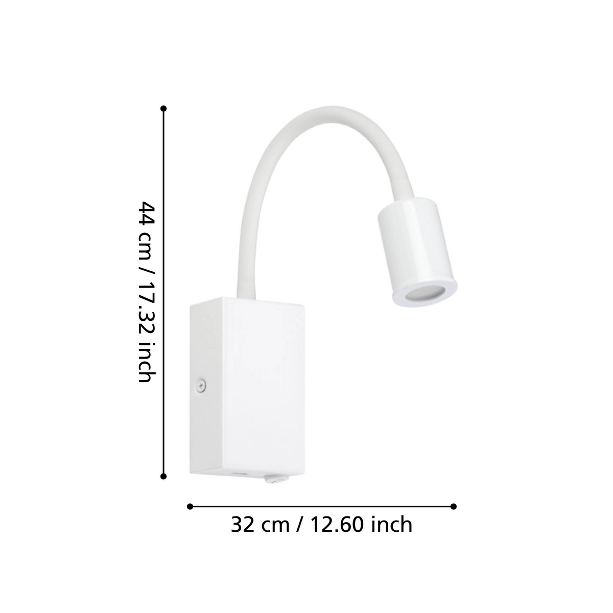 Aplica LED Tazzoli White Premium Reglabila cu Port USB pentru Incarcare