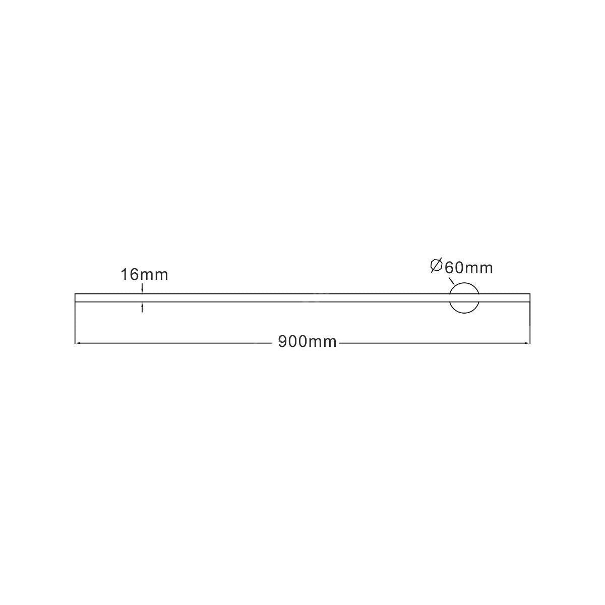 Aplica LED TROY Black Minimalista 90CM Echivalent 100W