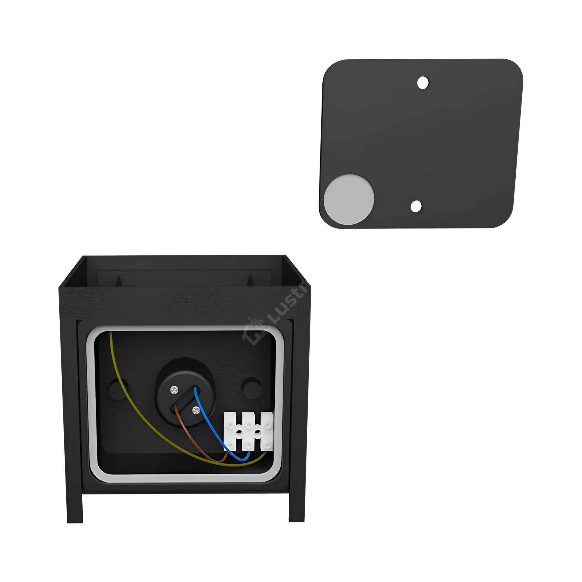 Aplica LED VEKTA CUBE Black 1xG9 IP54