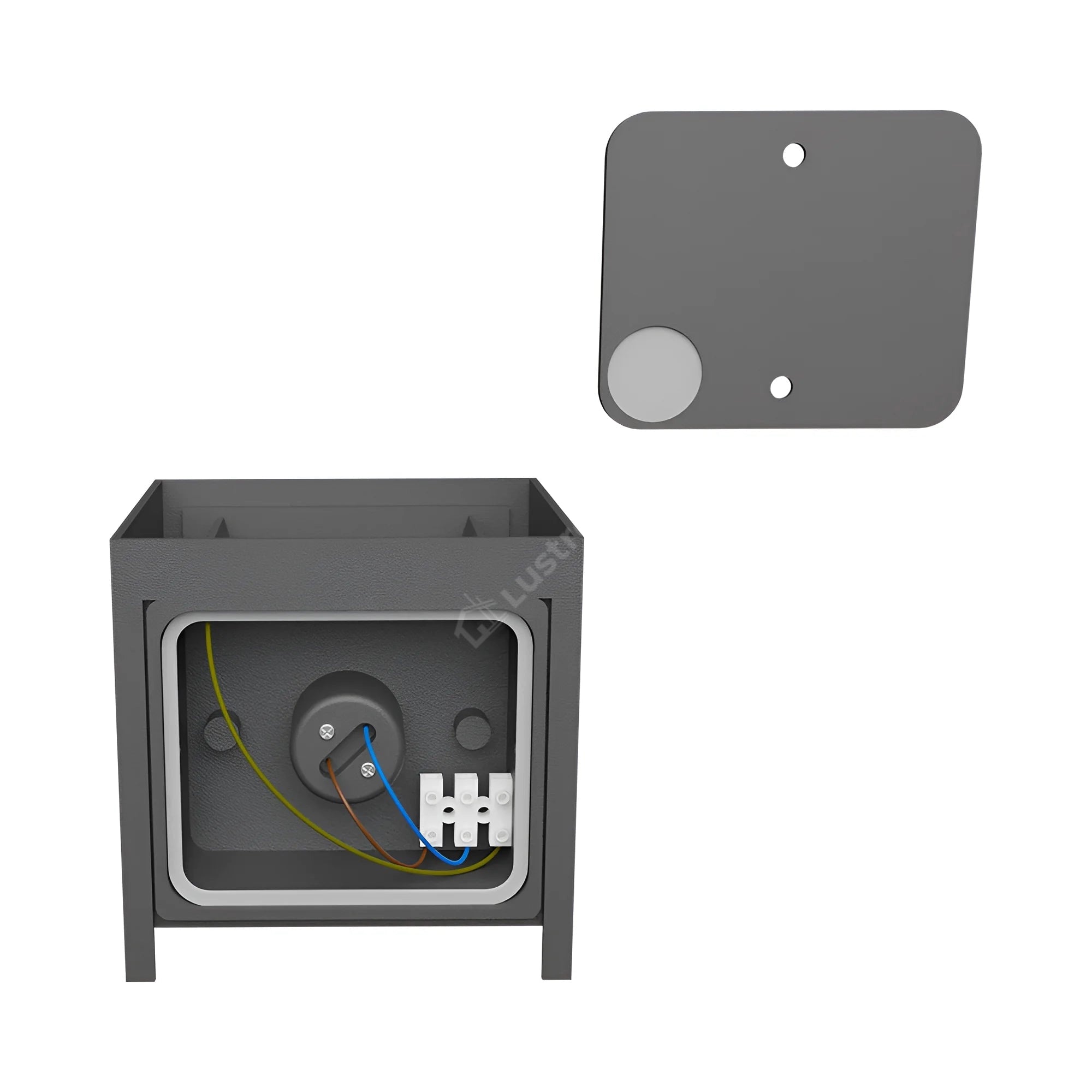 Aplica LED VEKTA CUBE Grey 1xG9 IP54