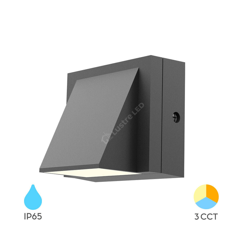 Aplica LED VENTO Grey IP65 600lm CCT