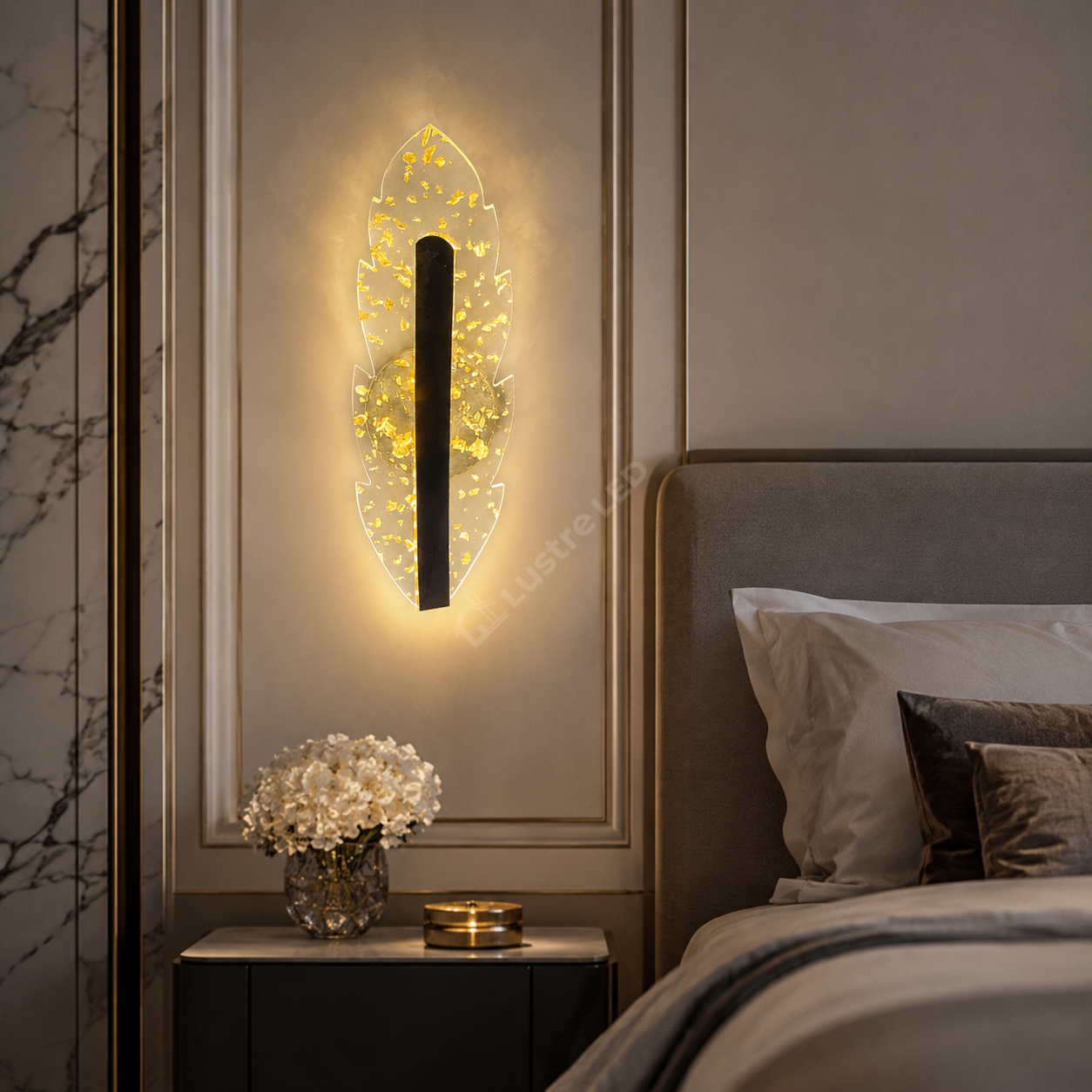 Aplica LED ZEFIR 3 Functii Gold 32CM 12W Echivalent 60W