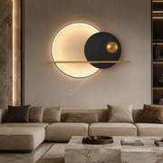 Aplica LED Zen Orbit Negru+Auriu 60cm Echivalent 150W