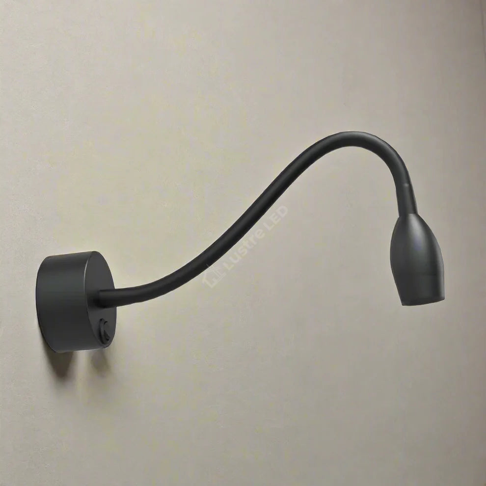 Aplica LED Zion Flexibila Neagra Lumina Neutra