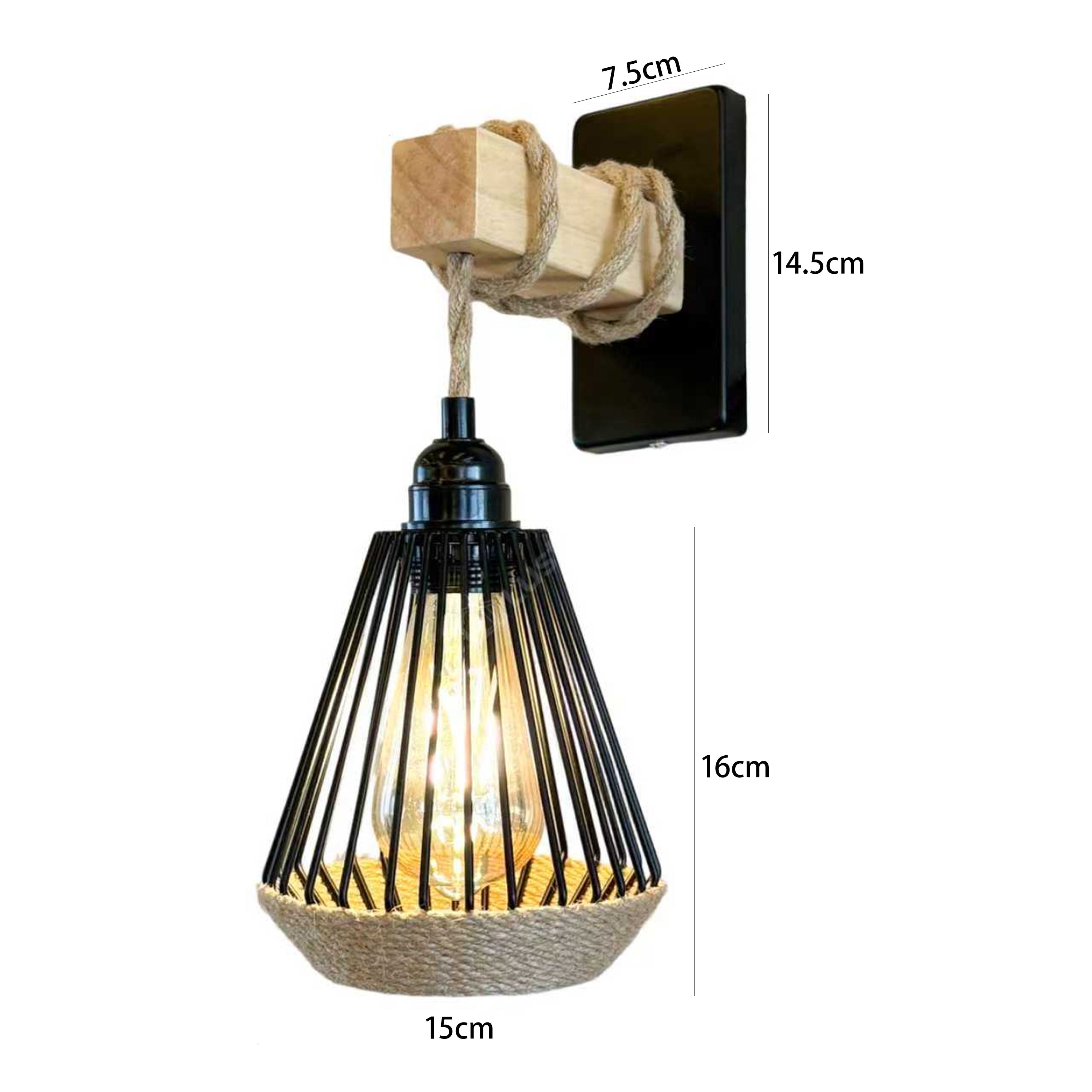 Aplica LOKY Black & Brown 1xE27