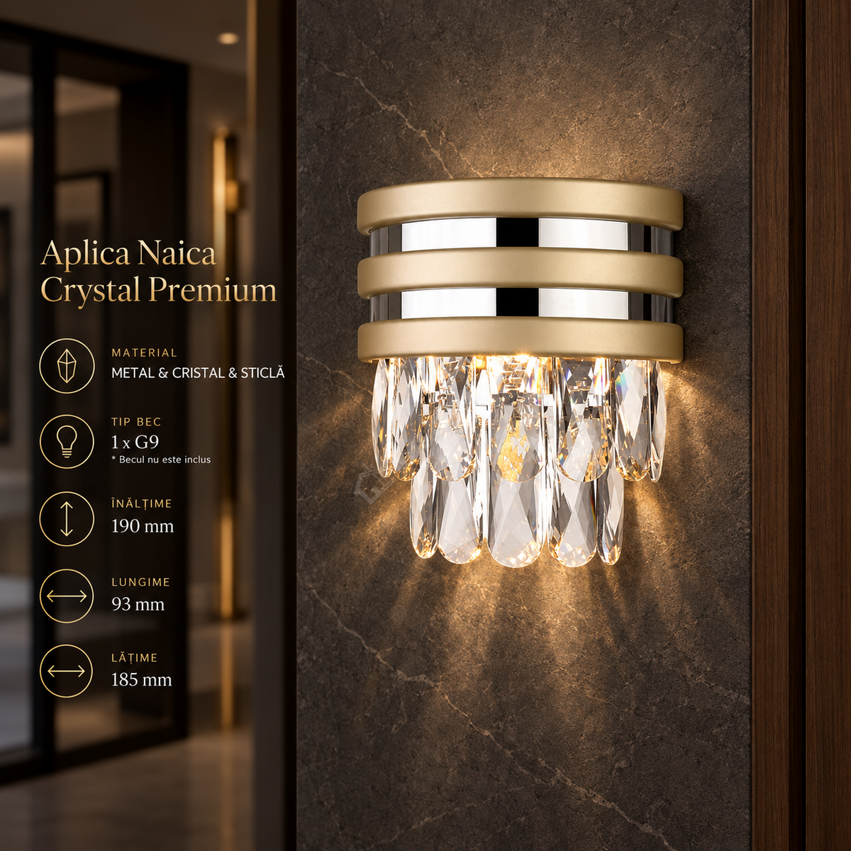 Aplica Naica Crystal Gold Premium