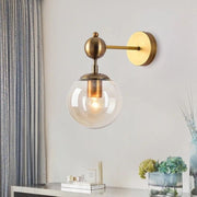 Aplica Nordic Style Abajur Transparent Bd627/1 Gd Wall Light Fixtures