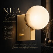 Aplica NUA Gold cu Abajur 1xE27 25CM