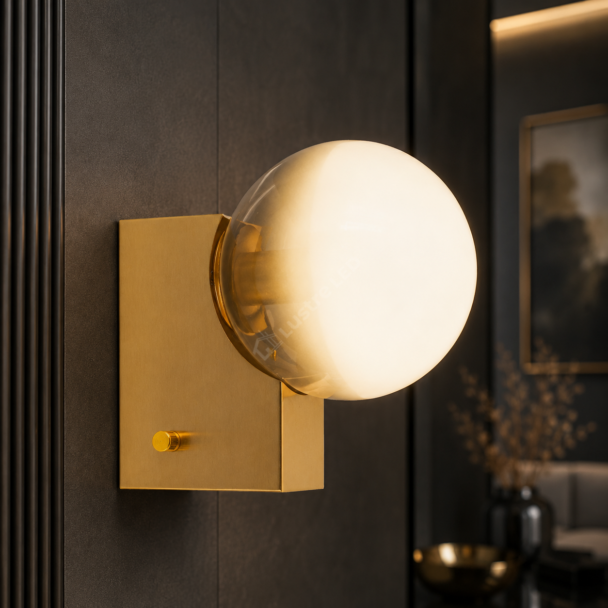 Aplica NUA Gold cu Abajur 1xE27 25CM