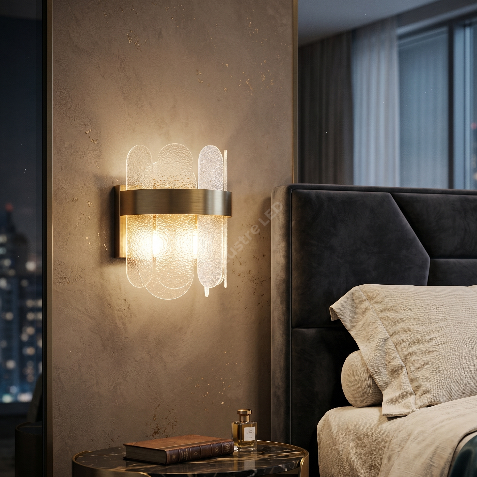 Aplica Perete Cristal Gold QUEEN