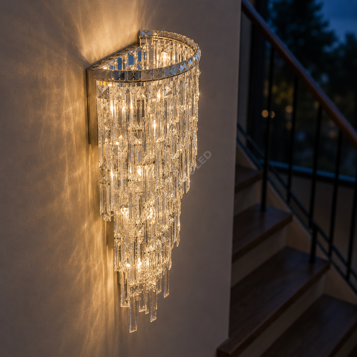 Aplica Perete Cristal Grande Glass 7xE14