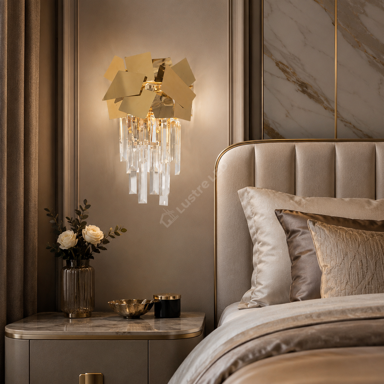 Aplica Perete Cristal Modern Line Troy Lucios