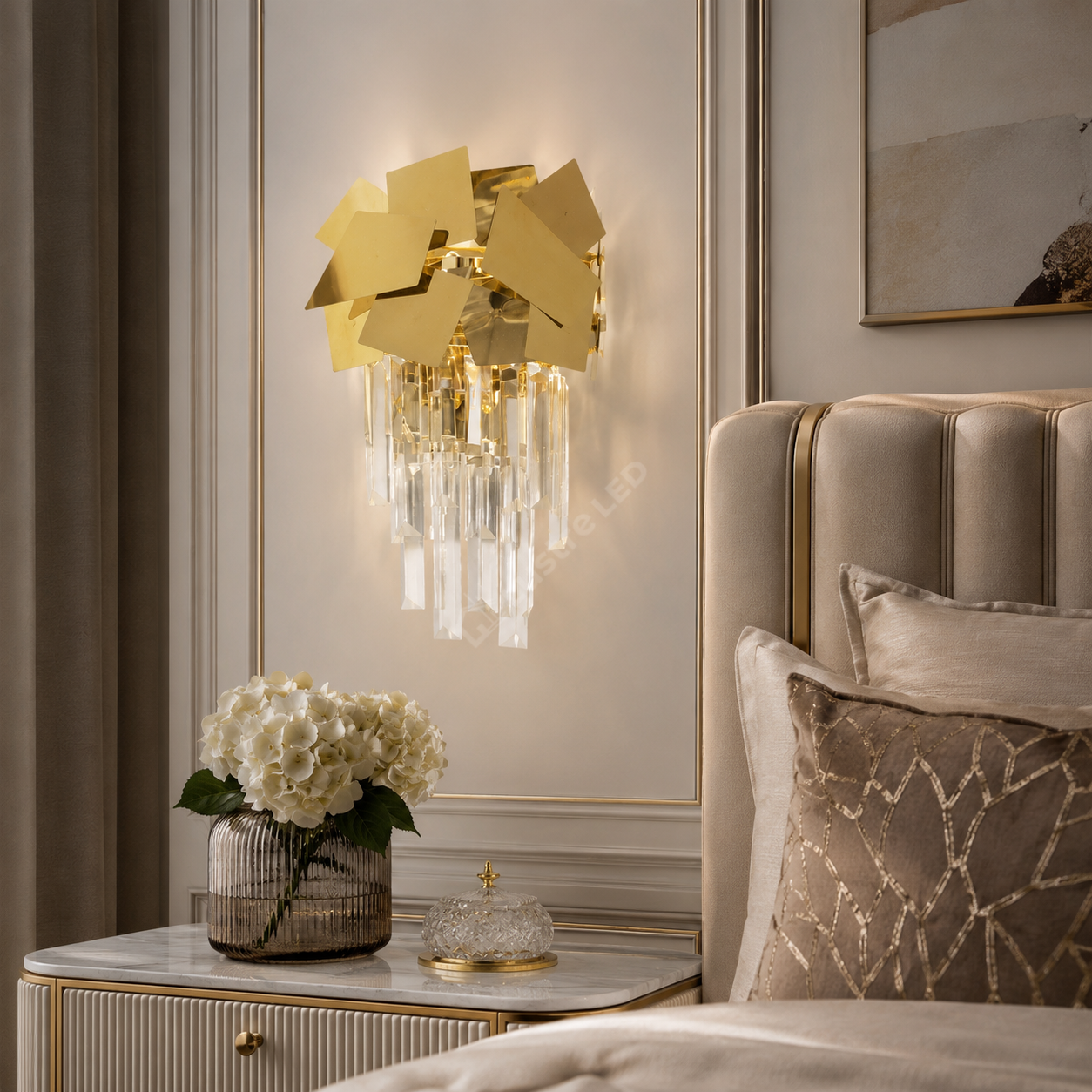 Aplica Perete Cristal Modern Line Troy Lucios