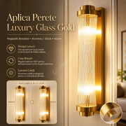 Aplica Perete Luxury Glass Gold Reglabila