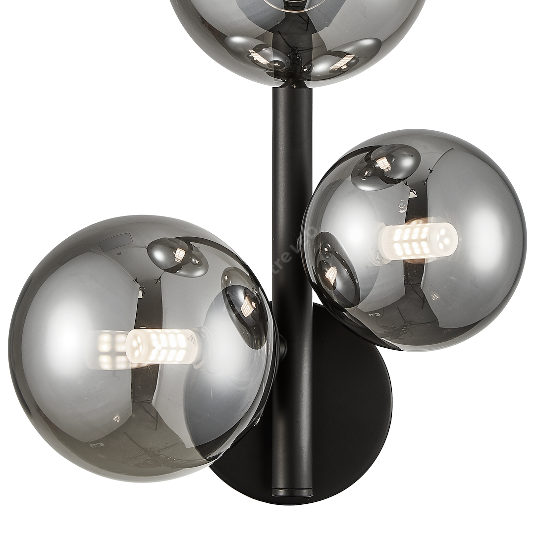 Aplica Perete Mila Black Premium 3xG9