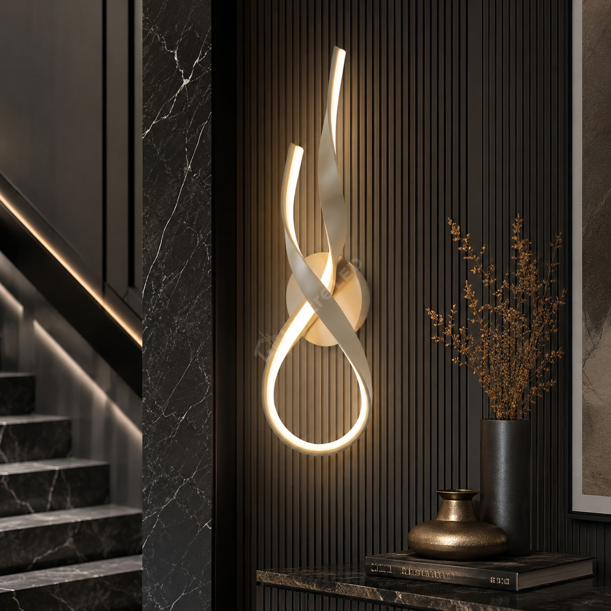 Aplica Premium LED VECINO Beige Echivalent 75W