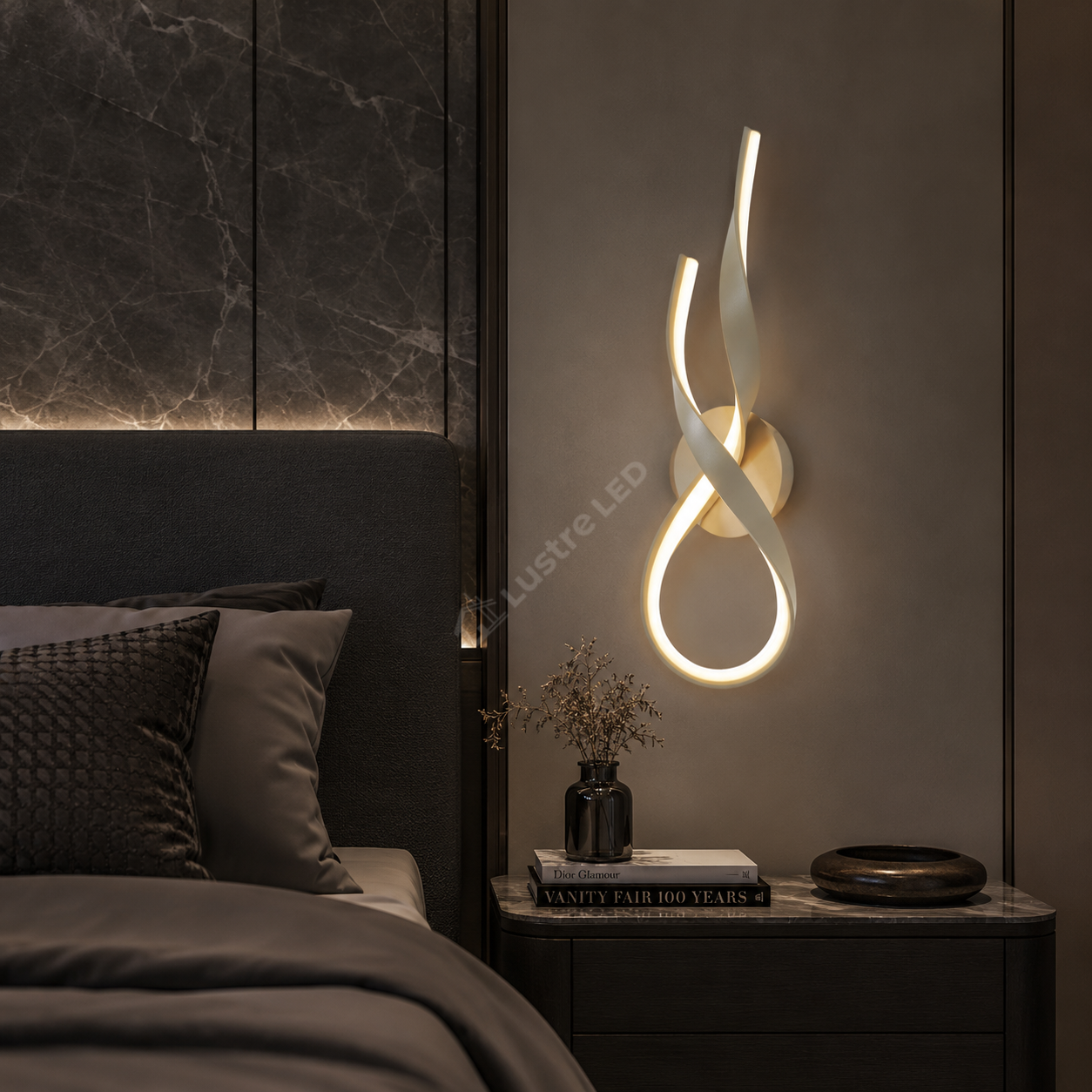 Aplica Premium LED VECINO Beige Echivalent 75W