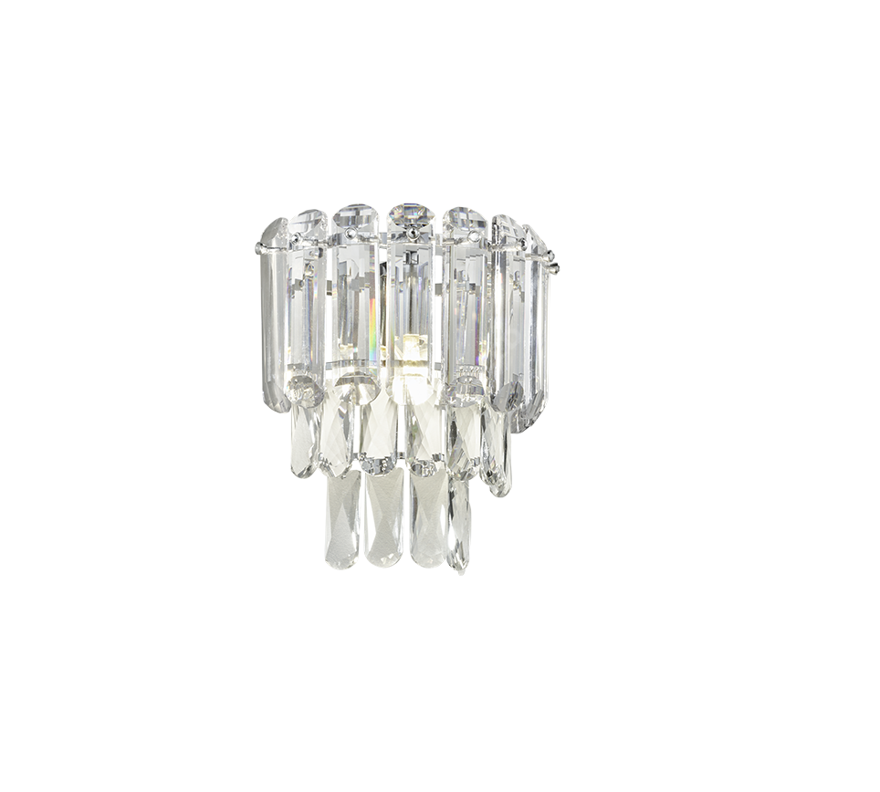 Aplica Premium Malizia Silver Crystal 1xE14