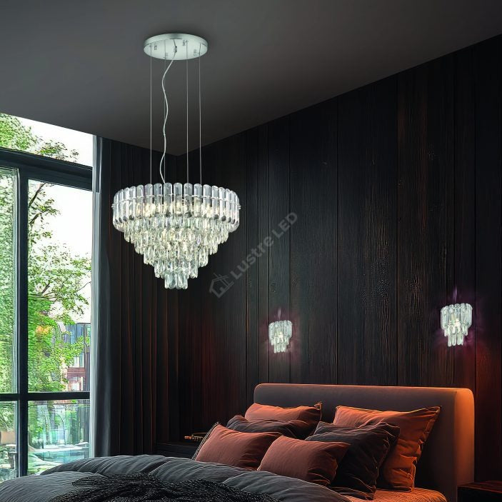 Aplica Premium Malizia Silver Crystal 1xE14