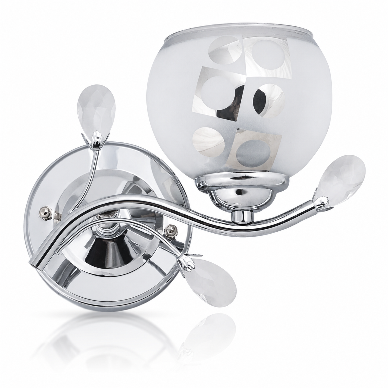 Aplica VENEZIA Chrome 1xE27 cu Abajur 20CM