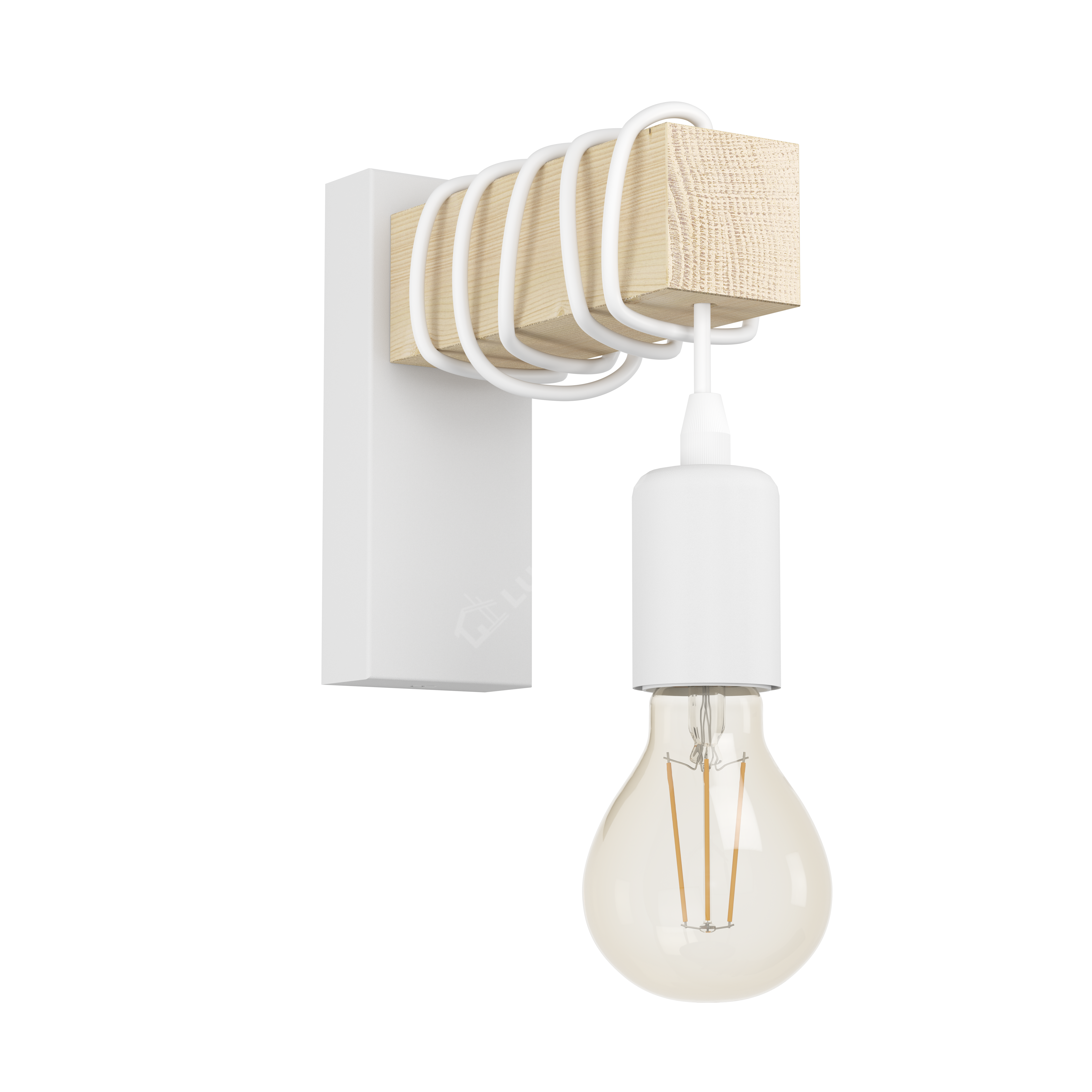 Aplica Vintage TOWNSHEND White Nature Eglo