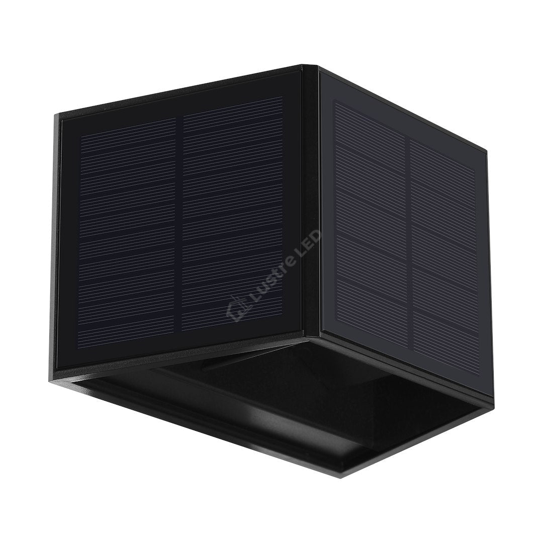 Aplica Wings Black Solara Exterior 2W IP54, 6000K, Premium