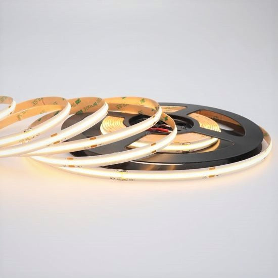 Banda Led 12V Cob Interior - Rola 5 Metri Alb Natural / Ip21-Interior 11W Strips
