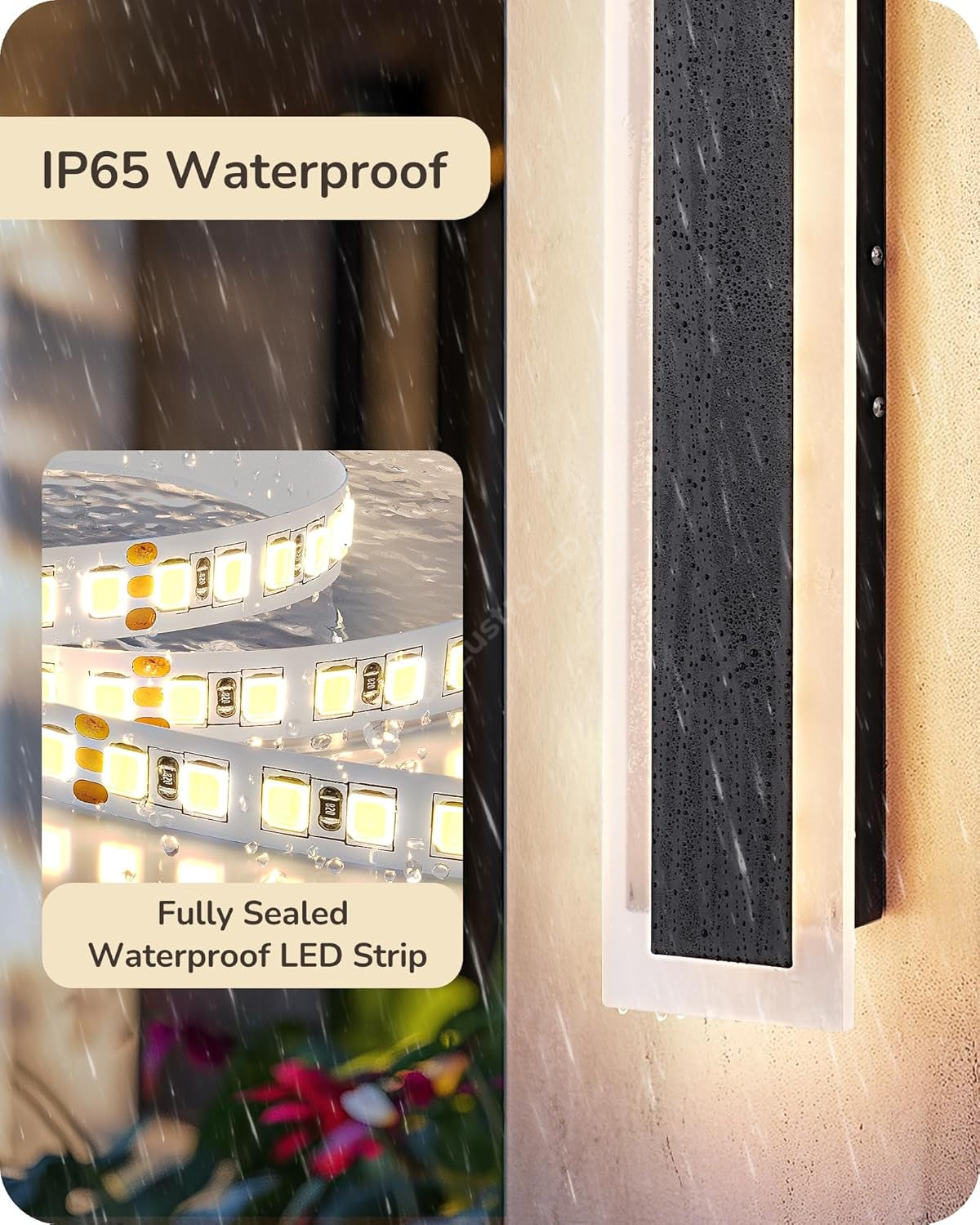 Bara Luminoasa LED Exterior Black PREMIUM CCT IP54 220V