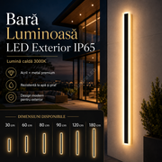 Bara Luminoasa LED Exterior IP65 220V 3000K 80CM Resigilata R3