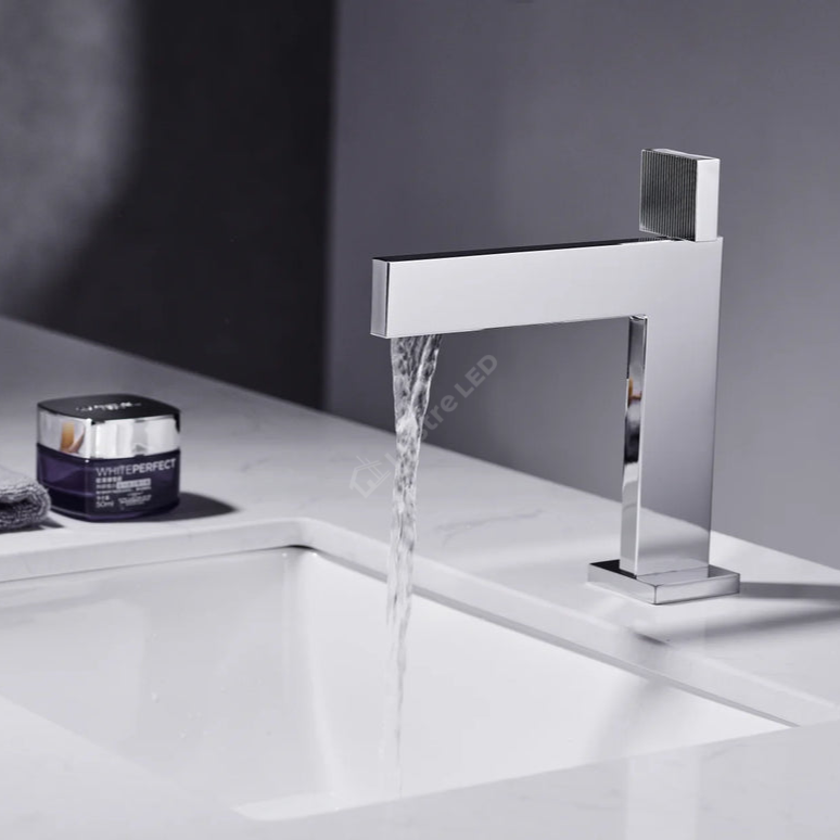 Baterie De Lavoar Slim Modern Argintiu