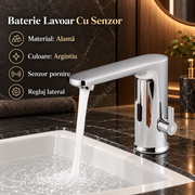 Baterie Inteligenta Lavoar Cu Senzor Si Reglaj Lateral