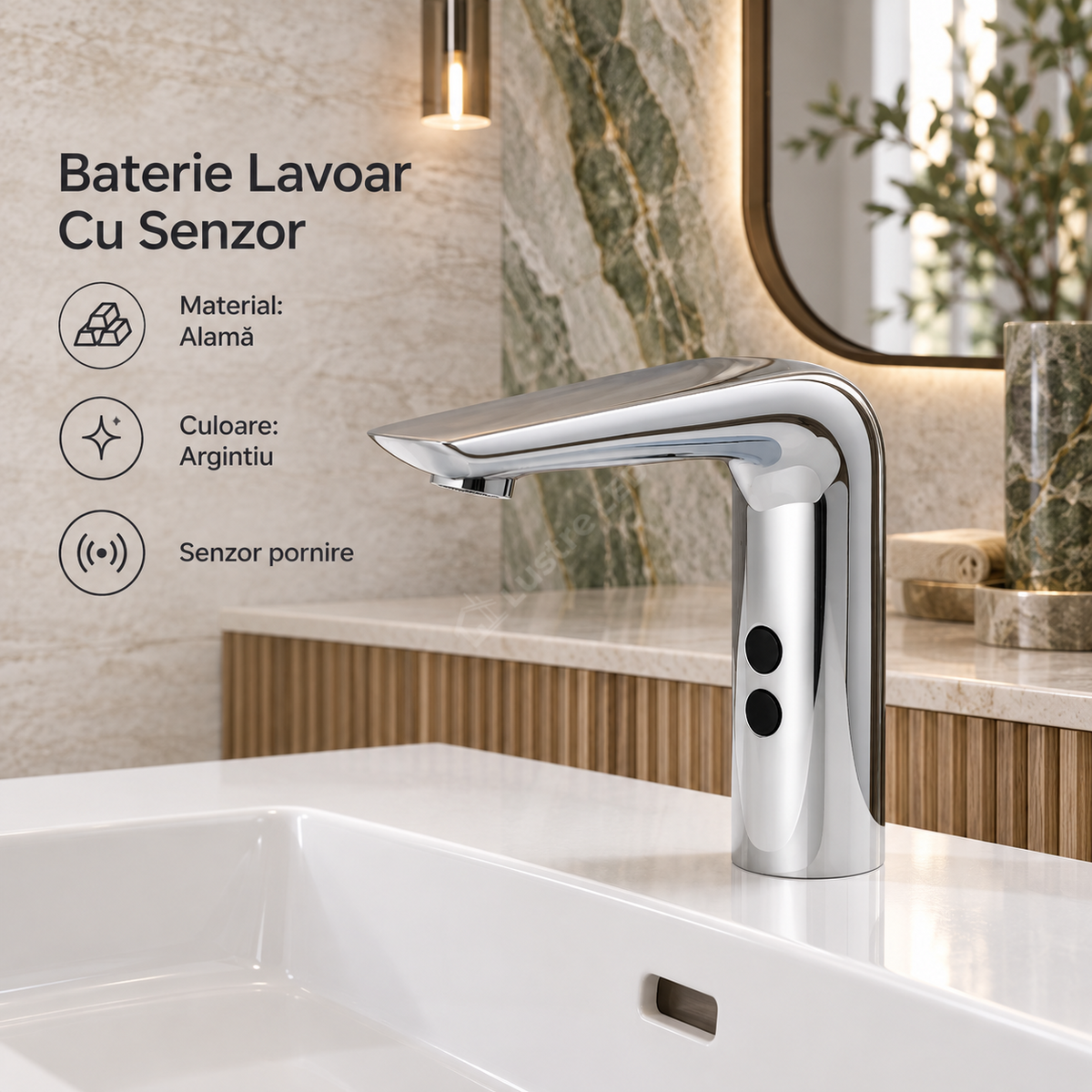 Baterie Lavoar Cu Senzor Design Modern
