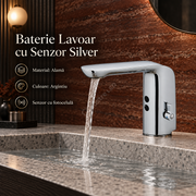 Baterie Lavoar Cu Senzor Fotocelula TouchFlow Crom