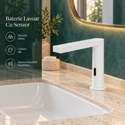 Baterie Lavoar Cu Senzor Fotocelula TouchFlow II Alb