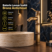 Baterie Lavoar Inalta Bronz Antichizat 1726