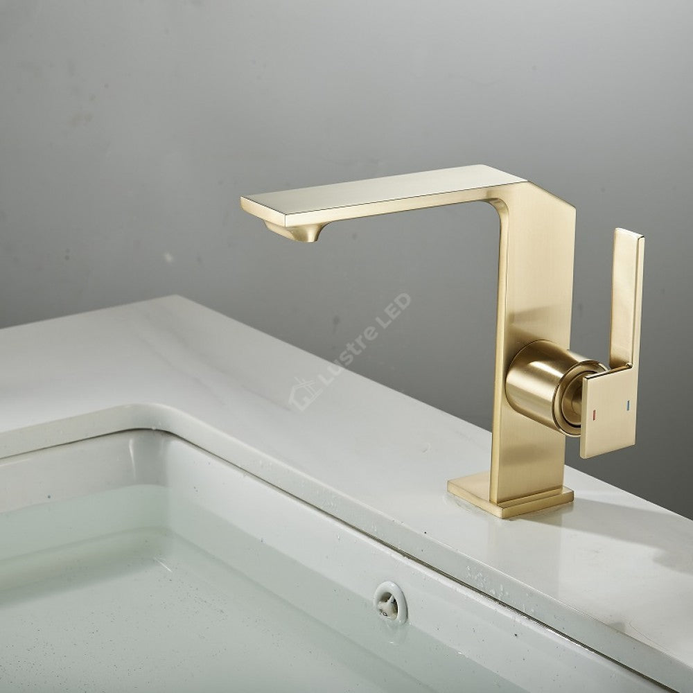 Baterie Lavoar Medie Modern Line Aurie Smk025 Modern Faucet