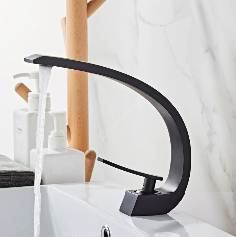 Baterie Lavoar Medie Modern Line Black Curve 022